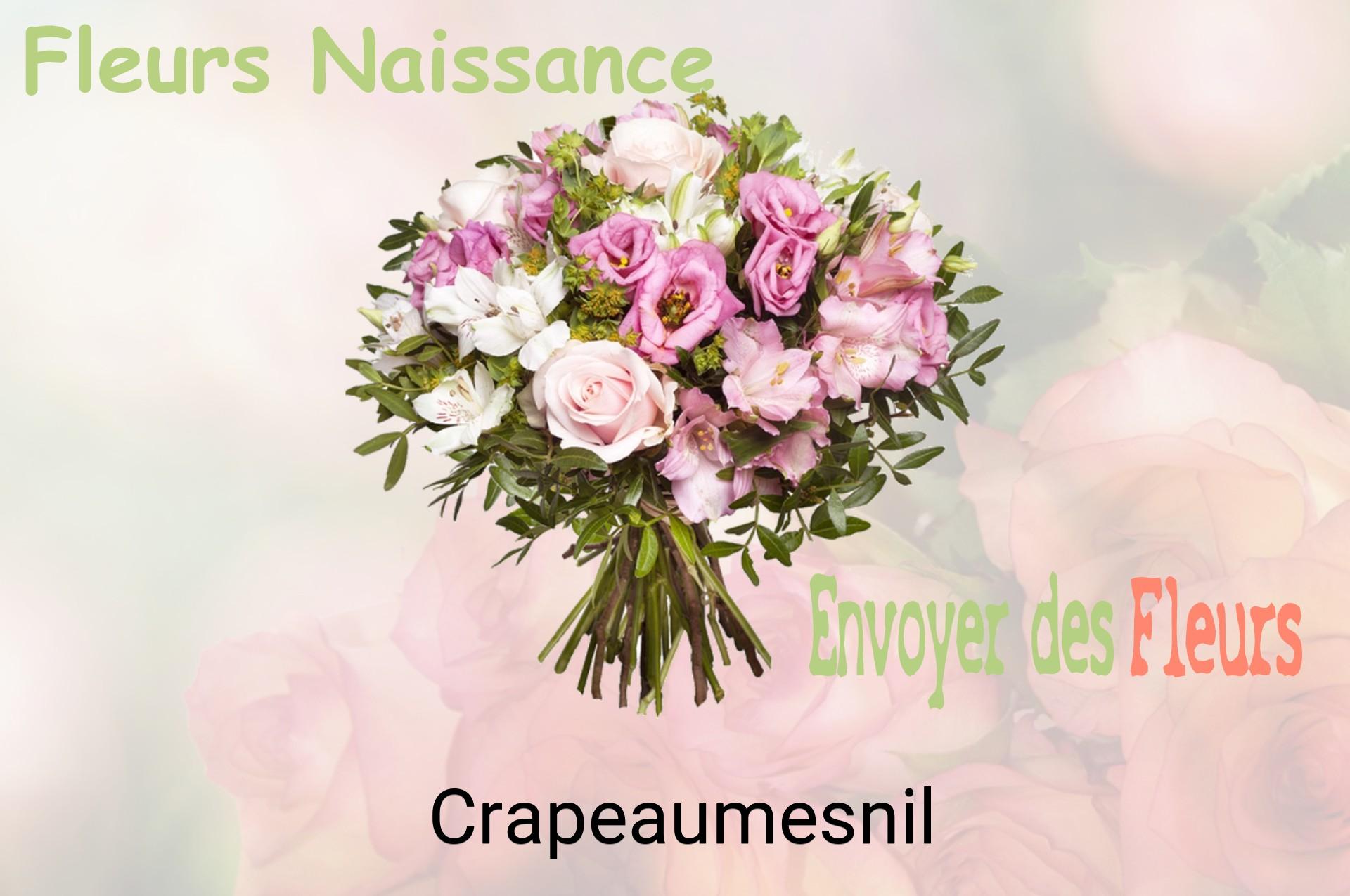 Bouquet de fleurs de naissance livré à Crapeaumesnil